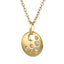 PSS1267 STAINLESS STEEL ROUND PENDANT WITH CZ