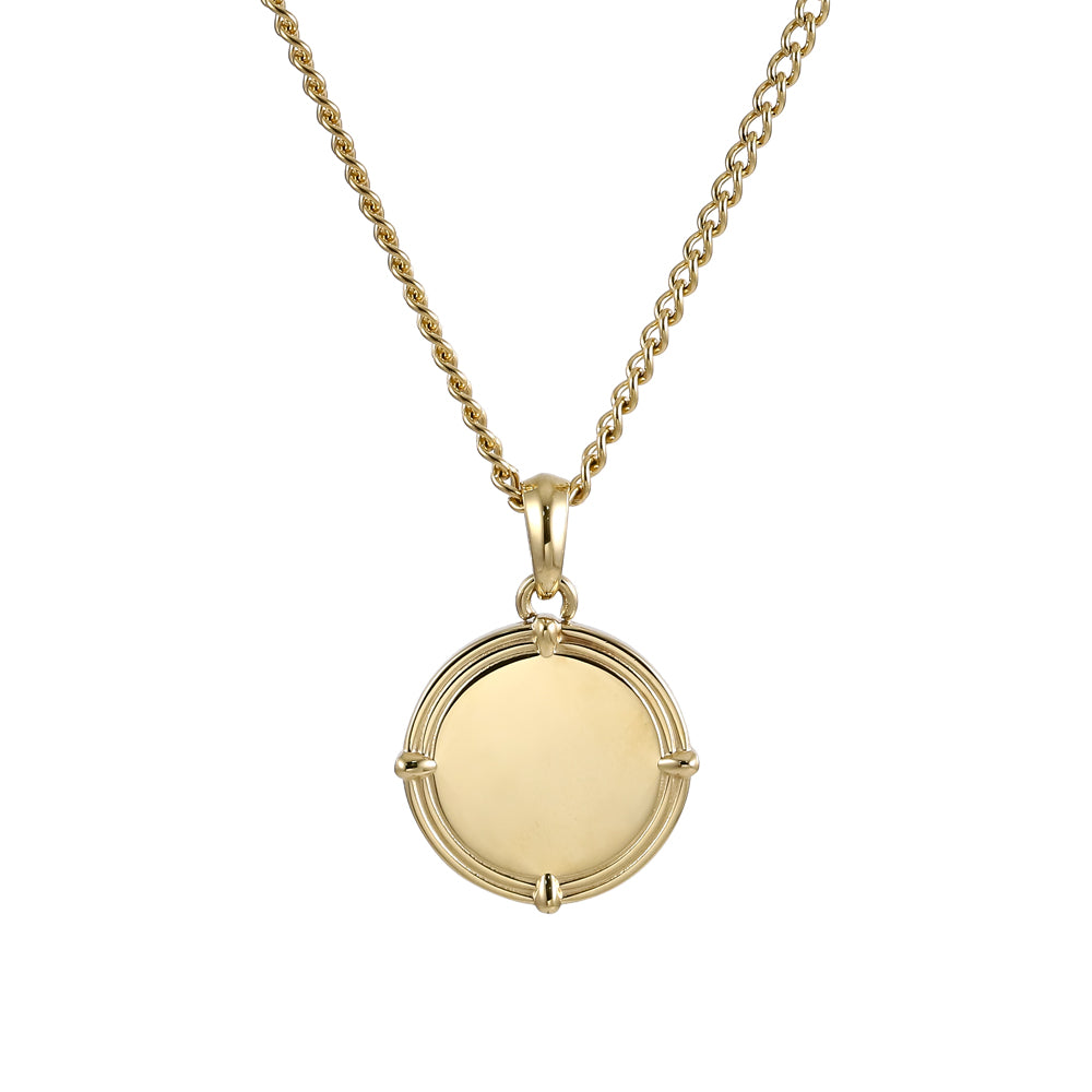 PSS1272 STAINLESS STEEL ROUND PENDANT