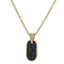 PSS1275 STAINLESS STEEL OVAL PENDANT WITH FORGED CARBON