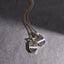 PSS1276 STAINLESS STEEL PENDANT WITH FORGED CARBON