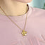 PSS1279 STAINLESS STEEL FLOWER PENDANT