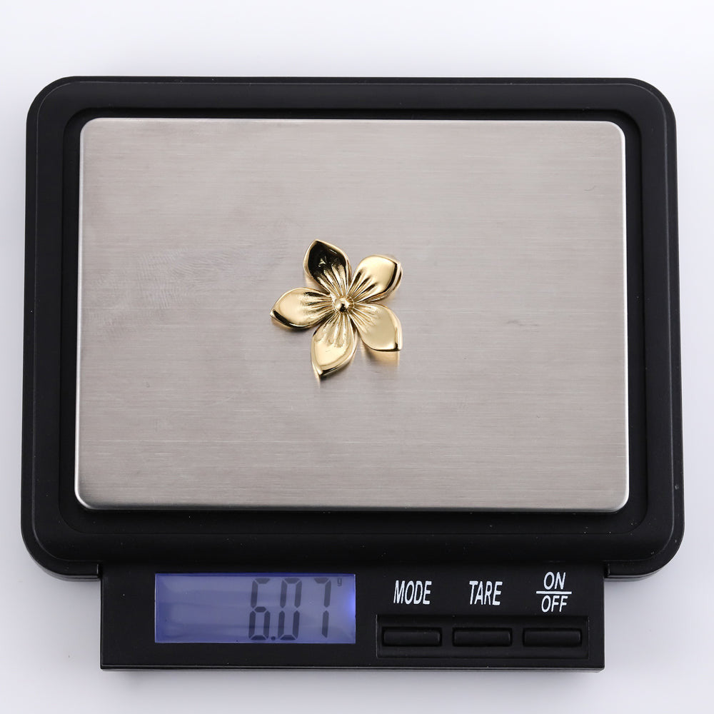PSS1279 STAINLESS STEEL FLOWER PENDANT