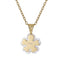 PSS1280 STAINLESS STEEL PENDANT WITH MOP FLOWER AAB CO..