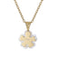PSS1280 STAINLESS STEEL PENDANT WITH MOP FLOWER AAB CO..