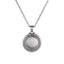 PSS1284 STAINLESS STEEL ROUND PENDANT WITH ROPE DESIGN