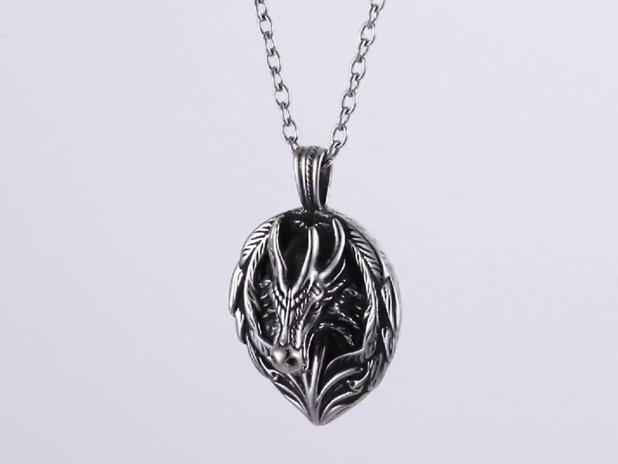 PSS1289 STAINLESS STEEL PENDANT WITH DRAGON