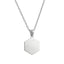 stainless steel pendant, pattern, hexagon pendant, manpower