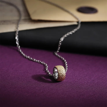 PSS1306 STAINLESS STEEL PENDANT WITH ROCK SURFACE