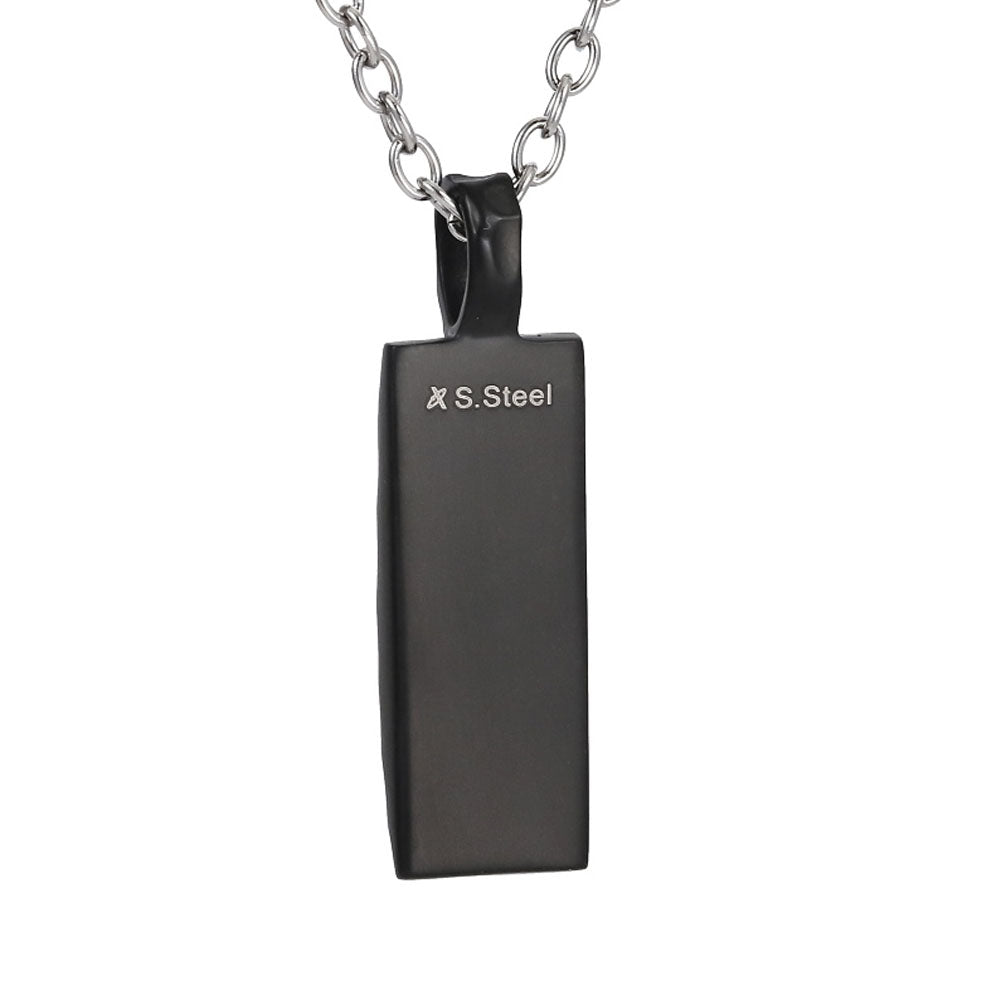 PSS1307 STAINLESS STEEL PENDANT WITH ROCK SURFACE