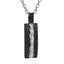 PSS1307 STAINLESS STEEL PENDANT WITH ROCK SURFACE