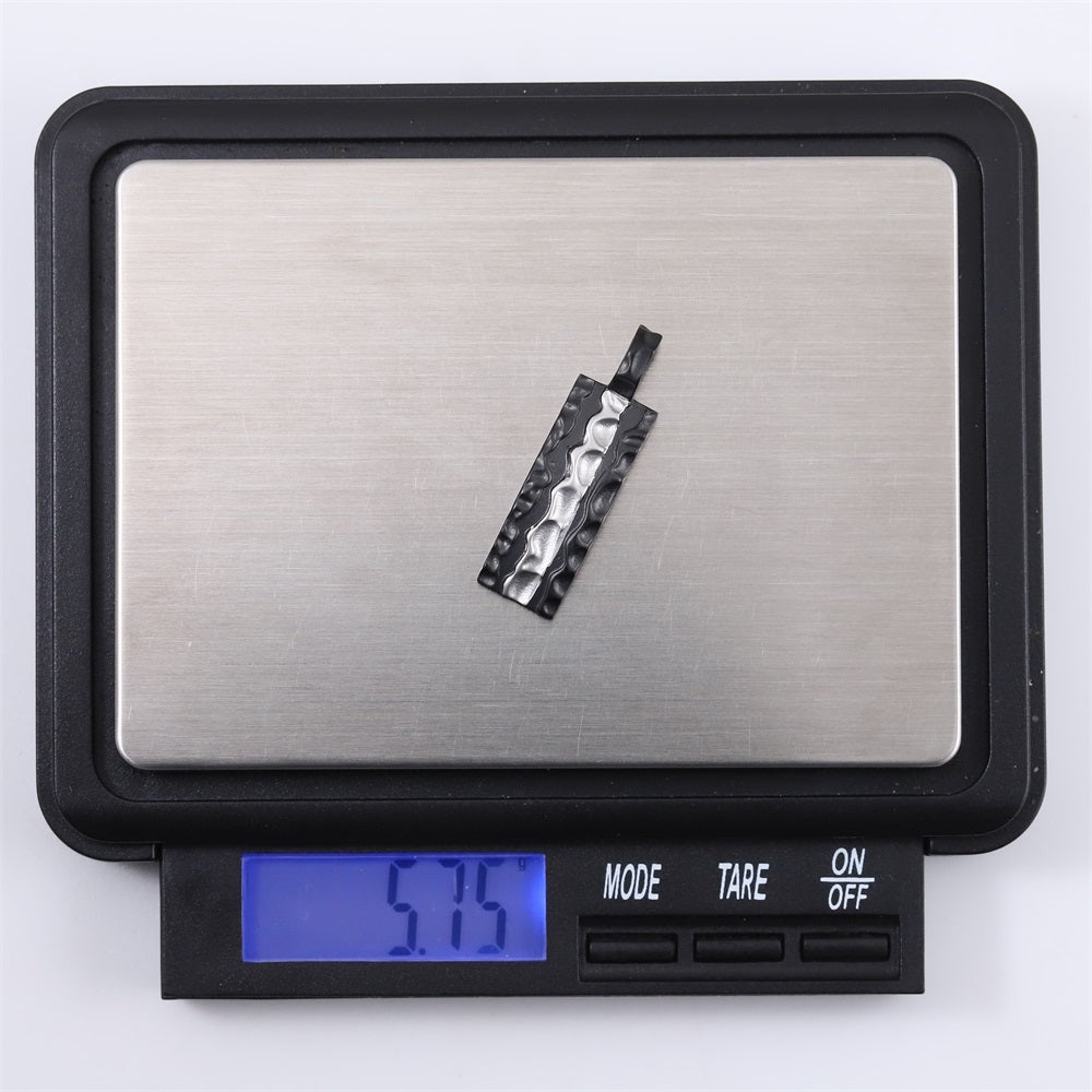 PSS1307 STAINLESS STEEL PENDANT WITH ROCK SURFACE