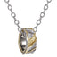 PSS1308 STAINLESS STEEL PENDANT WITH ROCK SURFACE