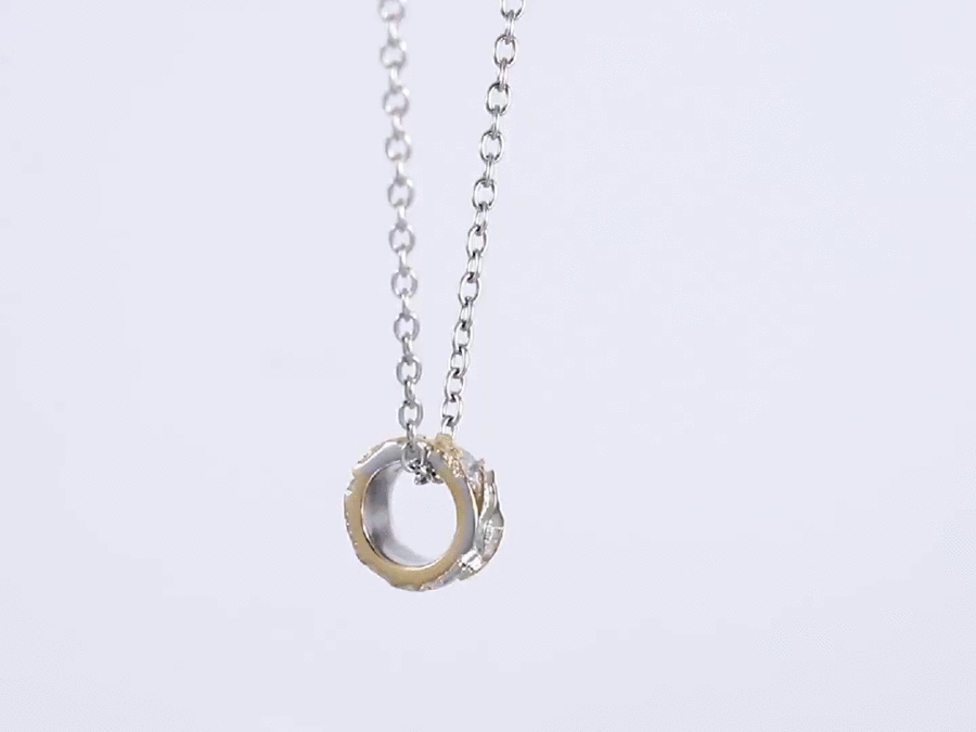 PSS1308 STAINLESS STEEL PENDANT WITH ROCK SURFACE