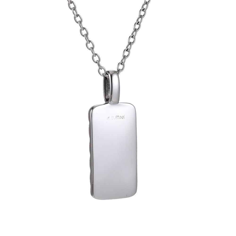 PSS1309 STAINLESS STEEL PENDANT WITH ROPE DESIGN
