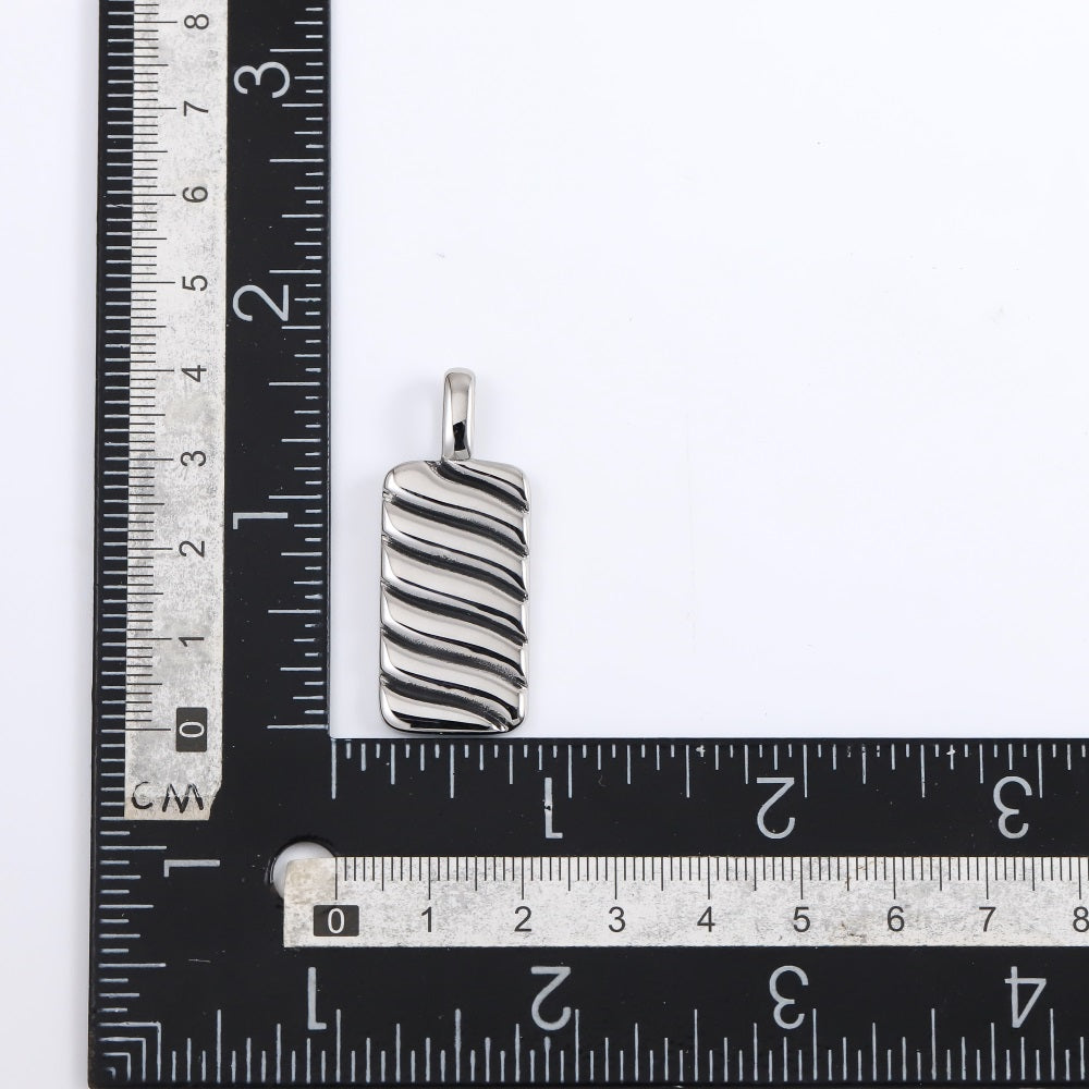 PSS1309 STAINLESS STEEL PENDANT WITH ROPE DESIGN