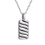 PSS1309 STAINLESS STEEL PENDANT WITH ROPE DESIGN