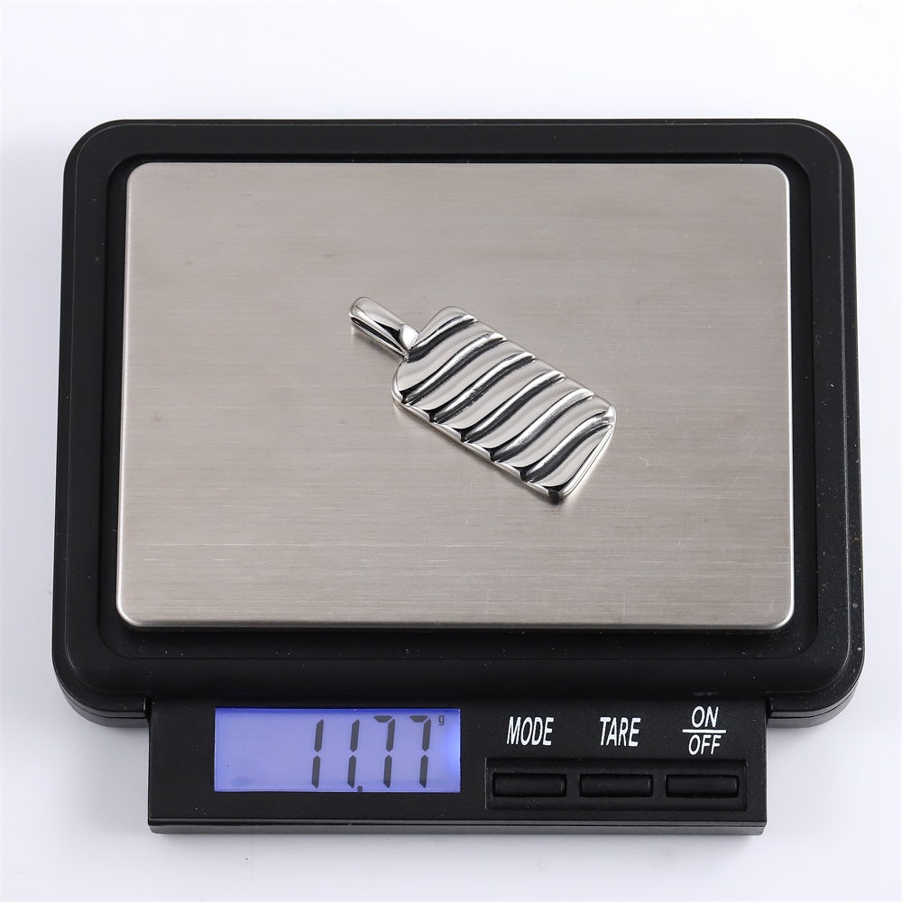 PSS1309 STAINLESS STEEL PENDANT WITH ROPE DESIGN