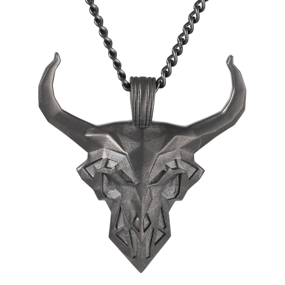 PSS1310 STAINLESS STEEL PENDANT WITH OX HEAD DESIGN