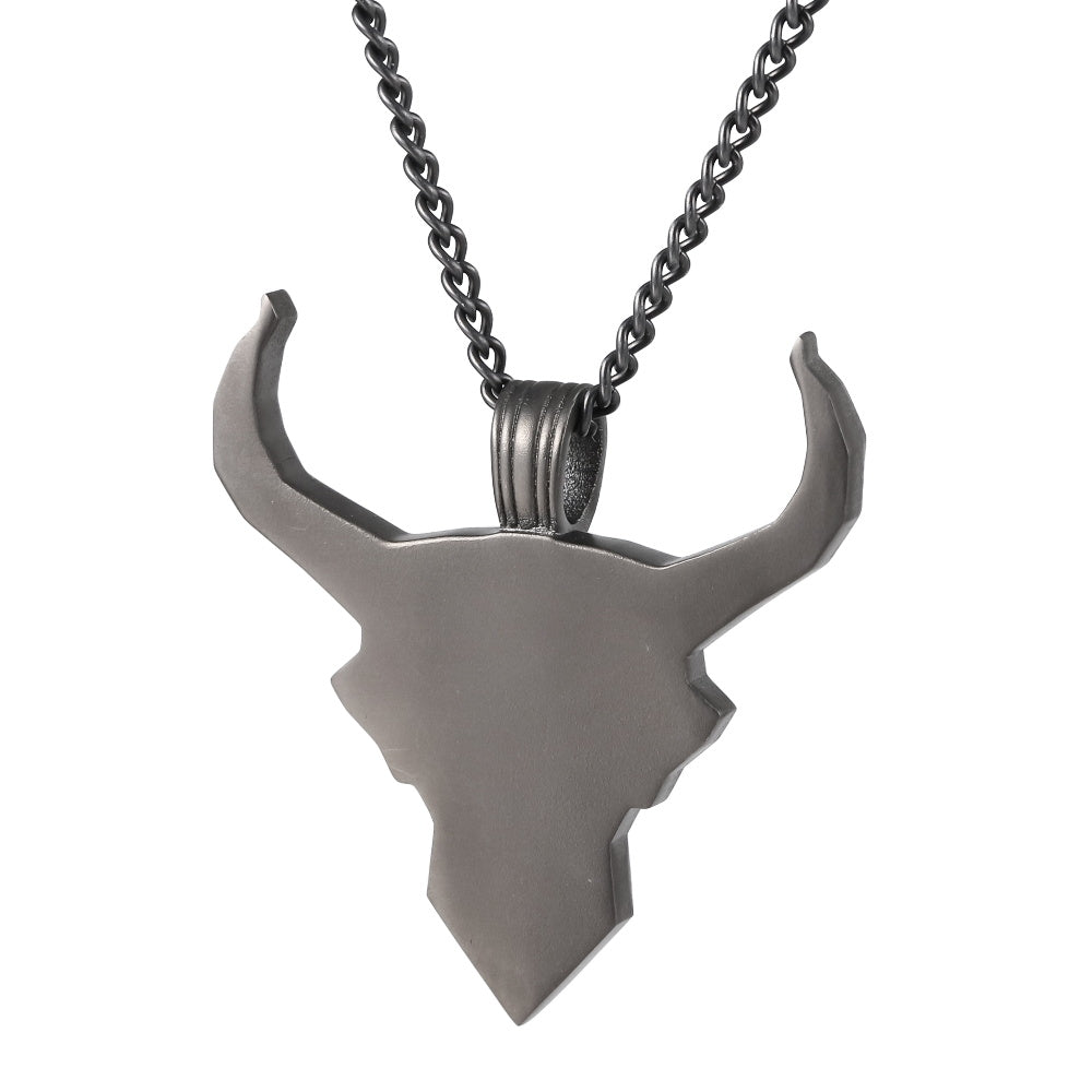 PSS1310 STAINLESS STEEL PENDANT WITH OX HEAD DESIGN