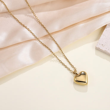 PSS1318 STAINLESS STEEL HOLLOW HEART PENDANT