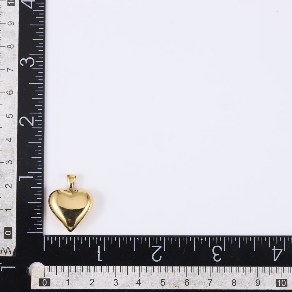 PSS1318 STAINLESS STEEL HOLLOW HEART PENDANT