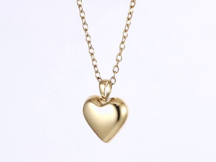 PSS1318 STAINLESS STEEL HOLLOW HEART PENDANT