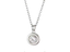 PSS1319 STAINLESS STEEL ROUND PENDANT WITH CZ