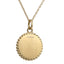 PSS1320 STAINLESS STEEL ROUND PENDANT WITH CZ