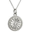 PSS1320 STAINLESS STEEL ROUND PENDANT WITH CZ