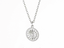 PSS1320 STAINLESS STEEL ROUND PENDANT WITH CZ