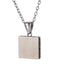 PSS1321 STAINLESS STEEL PENDANT IN SQUARE SHAPE