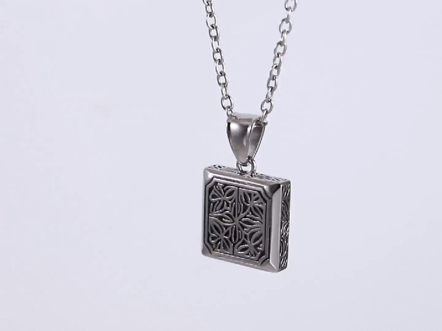 PSS1321 STAINLESS STEEL PENDANT IN SQUARE SHAPE