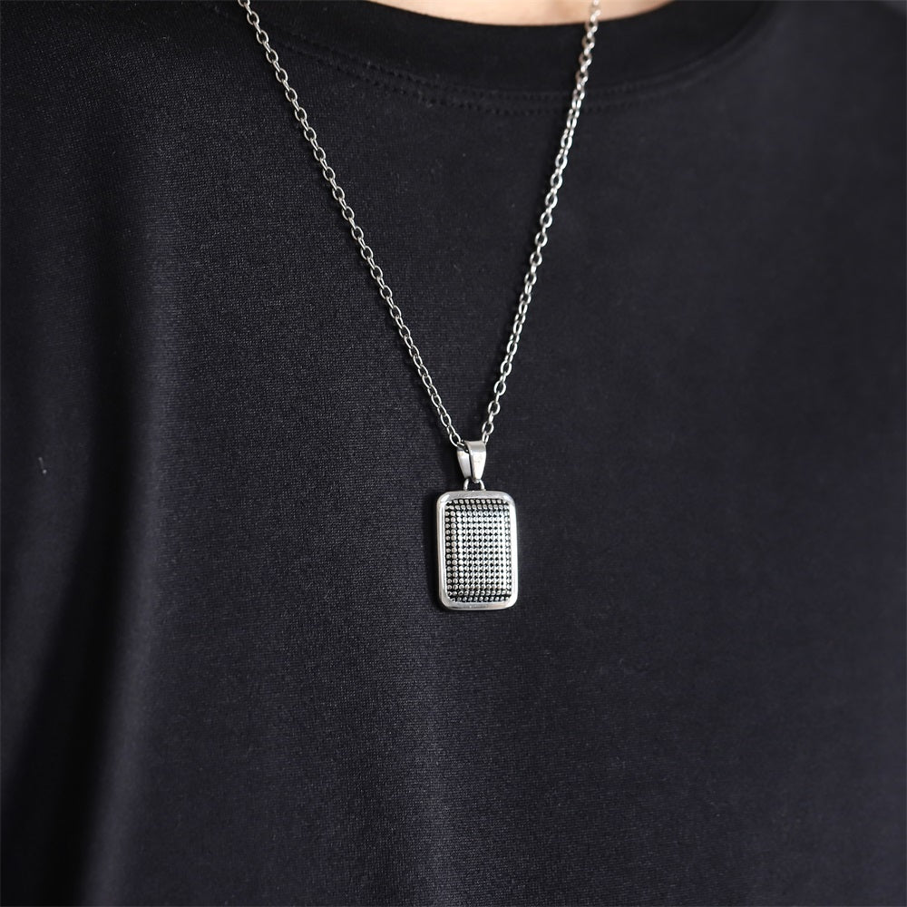 PSS1326 STAINLESS STEEL SQUARE PENDANT