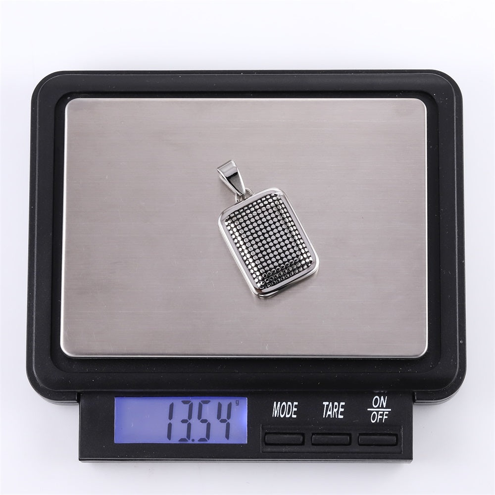 PSS1326 STAINLESS STEEL SQUARE PENDANT
