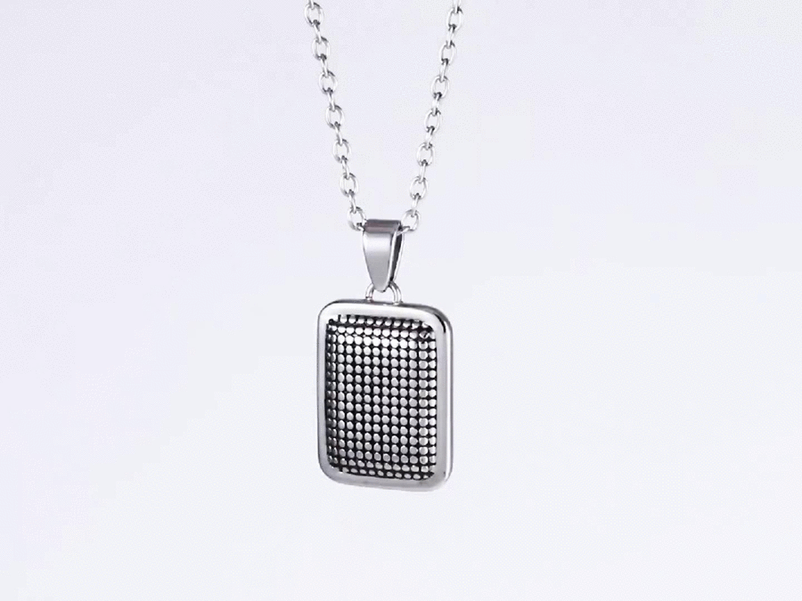 PSS1326 STAINLESS STEEL SQUARE PENDANT