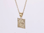 PSS1329 STAINLESS STEEL PENDANT WITH LILY PATTERN