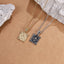 PSS1329 STAINLESS STEEL PENDANT WITH LILY PATTERN