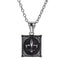 PSS1329 STAINLESS STEEL PENDANT WITH LILY PATTERN