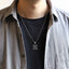PSS1329 STAINLESS STEEL PENDANT WITH LILY PATTERN