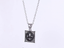 PSS1329 STAINLESS STEEL PENDANT WITH LILY PATTERN