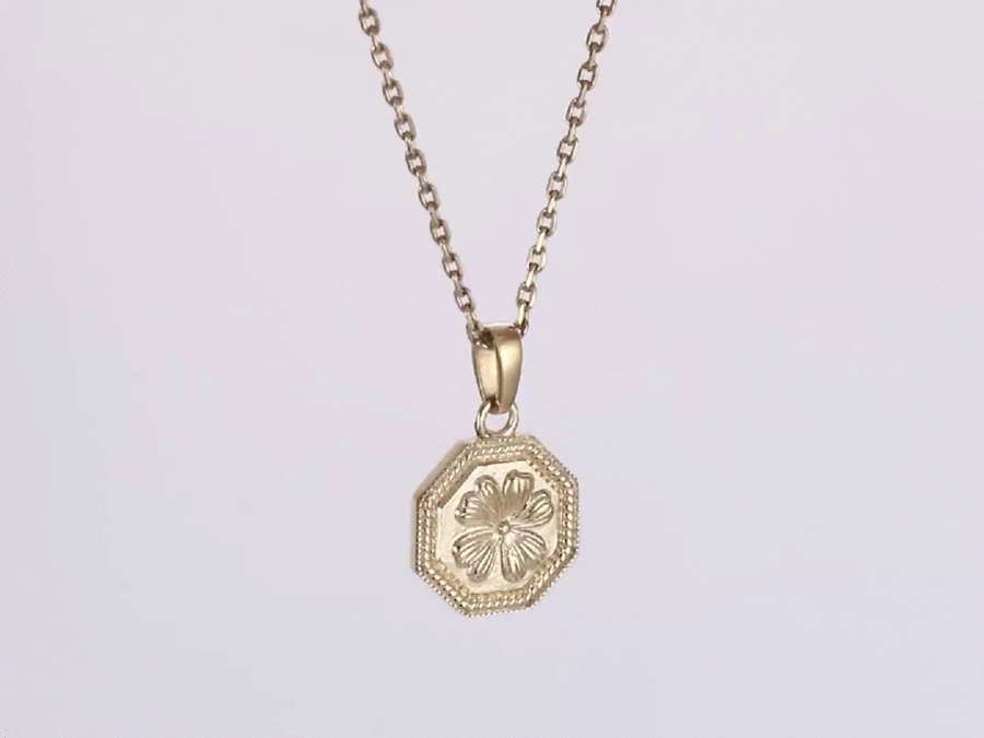 PSS1330 STAINLESS STEEL PENDANT WITH CLOVERS