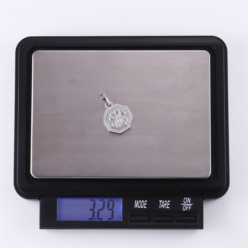 PSS1330 STAINLESS STEEL PENDANT WITH CLOVERS