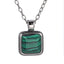 PSS1331 STAINLESS STEEL PENDANT WITH SQUARE STONE