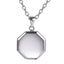 AAB Co. Stainless Steel Octagonal Pendant – Shiny Steel Finish
