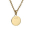 PSS1340 STAINLESS STEEL ROUND PENDANT WITH DIA-DUST