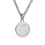 PSS1340 STAINLESS STEEL ROUND PENDANT WITH DIA-DUST