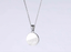 PSS1340 STAINLESS STEEL ROUND PENDANT WITH DIA-DUST