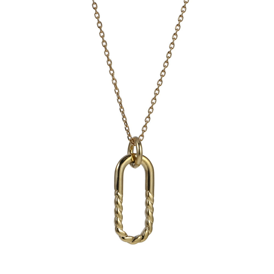 PSS1342 STAINLESS STEEL OVAL PENDANT
