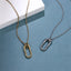 PSS1342 STAINLESS STEEL OVAL PENDANT