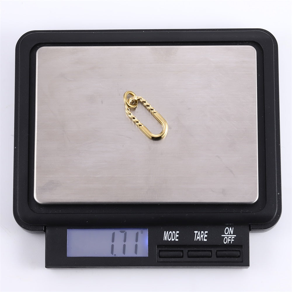 PSS1342 STAINLESS STEEL OVAL PENDANT